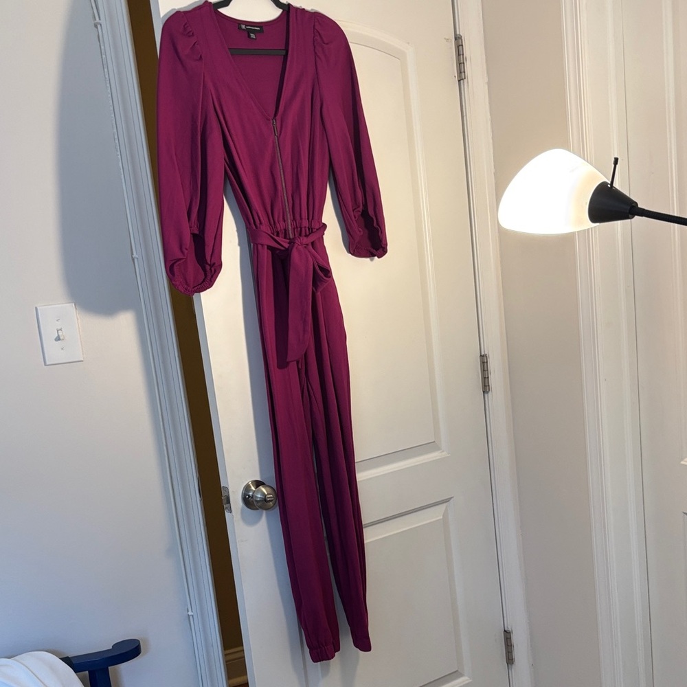 INC International Concepts Magenta Jumpsuit